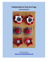 Title: Independence Day Earrings Crochet Pattern, Author: Joy Prescott