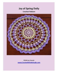 Title: Joy of Spring Doily Crochet Pattern, Author: Joy Prescott