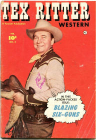 Title: Tex Ritter Number 3 Western Comic Book, Author: Lou Diamond