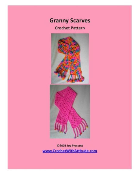 Granny Stitch Scarves Crochet Pattern