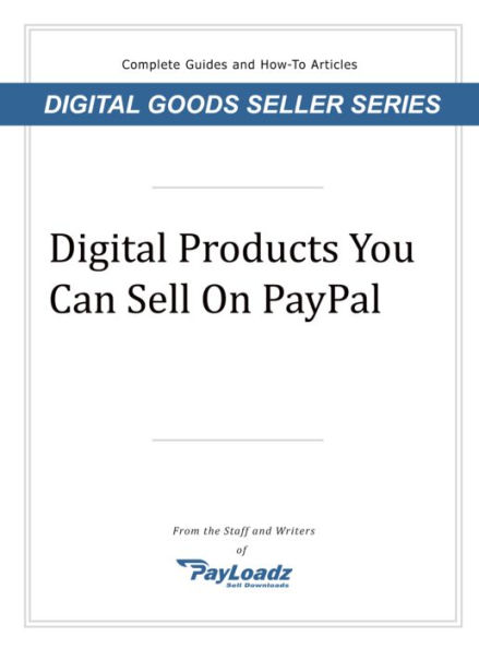 Digital Products You Can Sell On Paypal