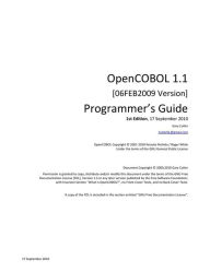 Title: OpenCOBOL 1.1 Programmer's Guide, Author: Gary Cutler