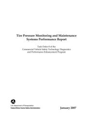 Title: Tire Pressure Monitoring and Maintenance Systems Performance Report, Author: U.S. Department of Transportation