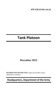 Title: Tank Platoon, Author: Miles Department of the Army