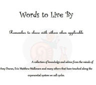 Title: Words To Live By, Author: eric mallinson