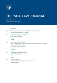 Title: Yale Law Journal: Volume 123, Number 3 - December 2013, Author: Yale Law Journal