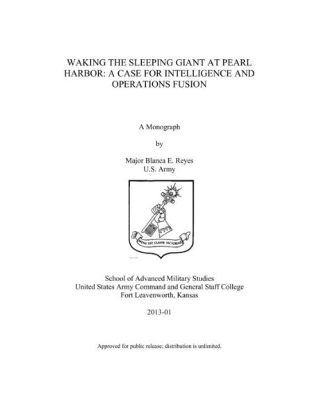 WAKING THE SLEEPING GIANT AT PEARL HARBOR: A CASE FOR INTELLIGENCE AND OPERATIONS FUSION