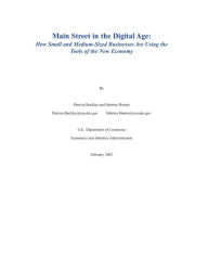 Title: Main Street in the Digital Age: How Small and Medium-Sized Businesses Are Using the Tools of the New Economy, Author: Patricia Buckley