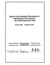 Title: Report on the Statistical Discrepancy of Merchandise Trade between the United States and China, Author: U.S. Department of Commerce