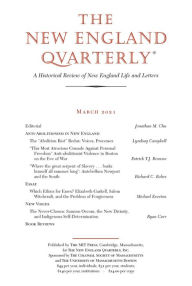 Title: The New England Quarterly, Author: The MIT Press