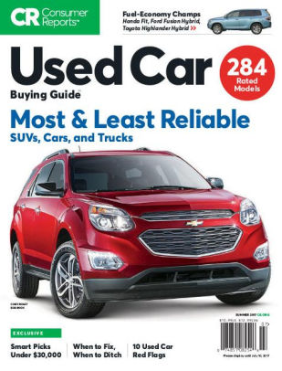 Consumer Reports Used Car Buying Guide Summer 2017 By Consumer