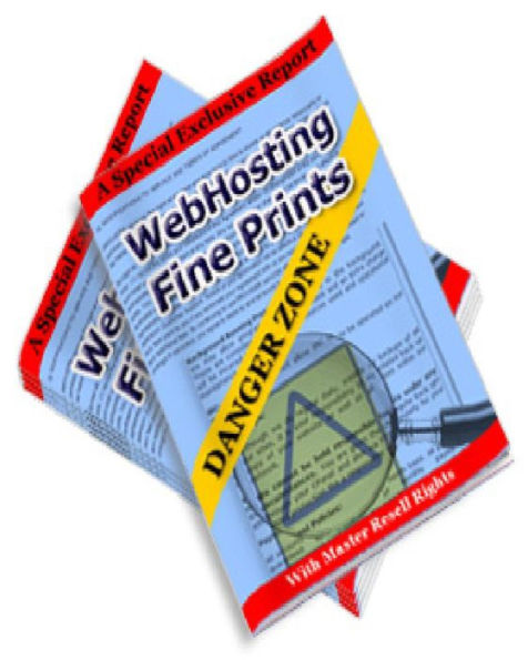 Webhosting Fine Prints Danger Zone