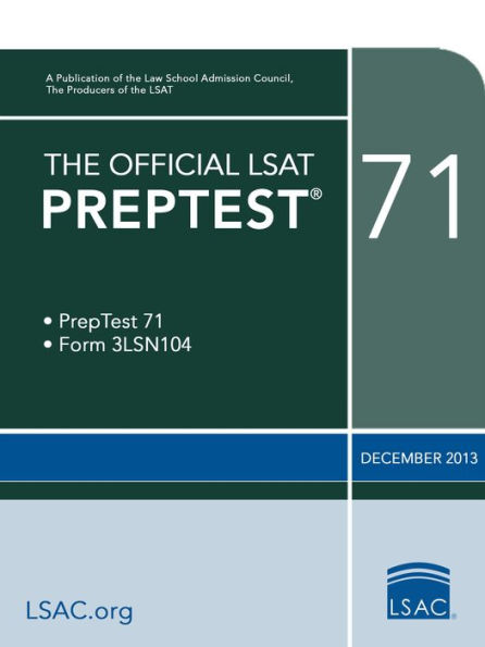 The Official LSAT PrepTest 71