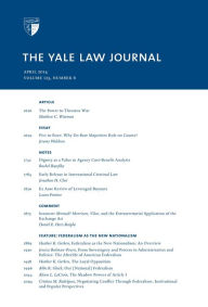 Title: Yale Law Journal: Volume 123, Number 6 - April 2014, Author: Yale Law Journal