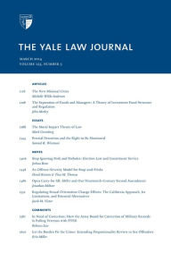Title: Yale Law Journal: Volume 123, Number 5 - March 2014, Author: Yale Law Journal