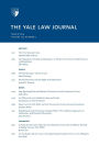 Yale Law Journal: Volume 123, Number 5 - March 2014