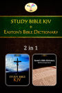 TWO IN ONE: STUDY BIBLE KJV & EASTON'S BIBLE DICTIONARY - FLT