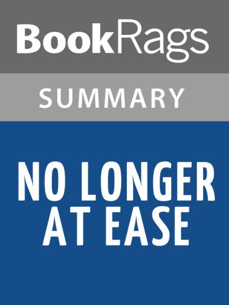 No Longer at Ease by Chinua Achebe Summary & Study Guide