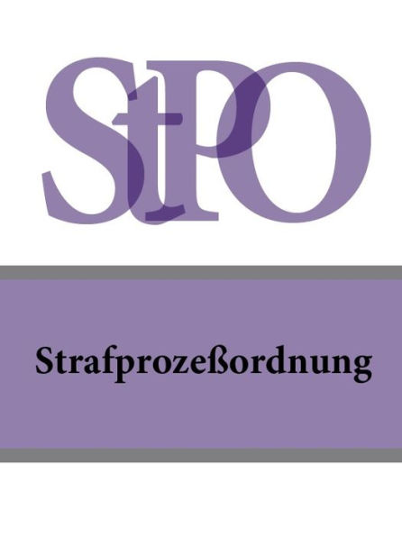 Strafprozeßordnung - StPO