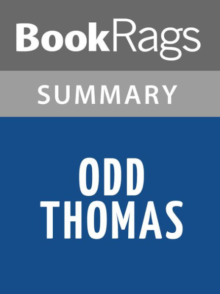 Odd Thomas by Dean Koontz Summary & Study Guide