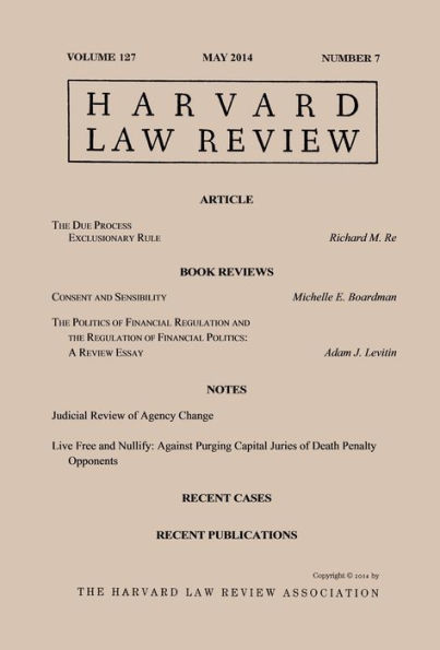 Harvard Law Review: Volume 127, Number 7 - May 2014