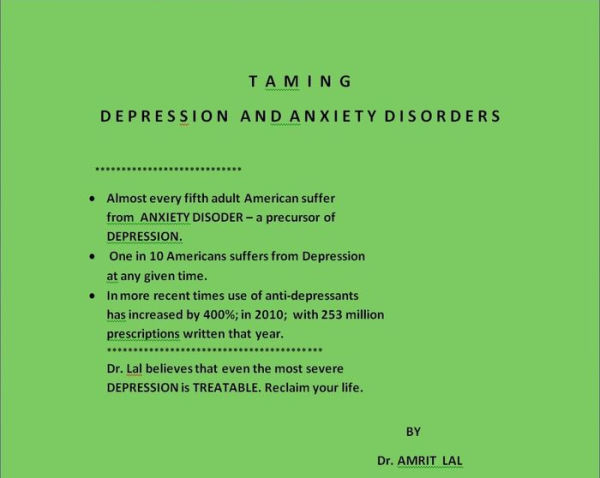 Taming Depression and Anxiety Disorders