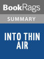 Into Thin Air by Jon Krakauer Summary & Study Guide
