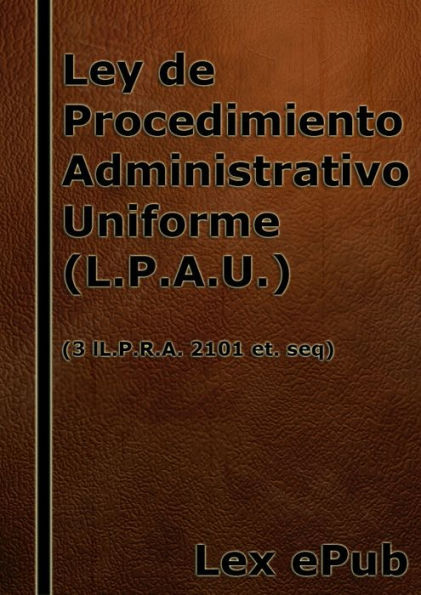 Ley de Procedimiento Administrativo Uniforme