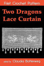 Two Dragons Lace Curtain Filet Crochet Pattern