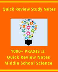 Title: 1000+ PRAXIS II Quick Review Facts for Middle School Science, Author: E Staff