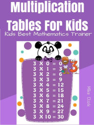 Title: Multiplication Tables For Kids : Kids Best Mathematics Trainer, Author: Mike Clark