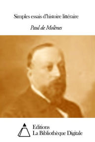 Title: Simples essais dd, Author: Paul de Molènes