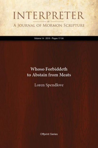 Whoso Forbiddeth to Abstain from Meats