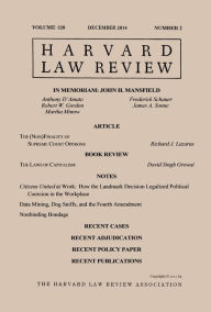 Title: Harvard Law Review: Volume 128, Number 2 - December 2014, Author: Harvard Law Review