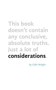 Title: Considerations, Author: Colin Wright