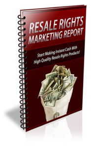 Title: Resale Rights Marketing Report, Author: Jimmy Cai