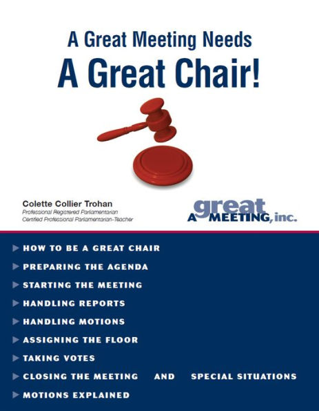 A Great Meeting Needs A Great Chair!