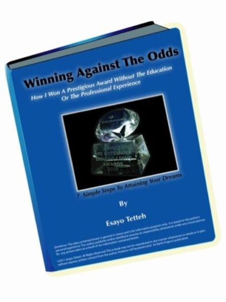 Winning Against The Odds. How I won a prestigious award without the education or professional experienc e
