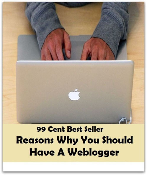 99 Cent Best Seller Reasons Why You Should Have A Weblogger ( online marketing, workstation, pc, laptop, CPU, blog, web, net, netting, network, internet, mail, e mail, download, up load, keyword, spyware, bug, antivirus, search engine )