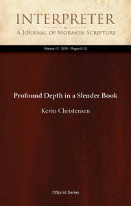 Title: Profound Depth in a Slender Book, Author: Kevin Christensen