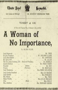 Title: A Woman of No Importance, Author: Oscar Wilde