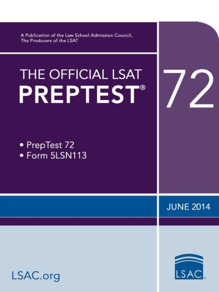 The Official LSAT PrepTest 72