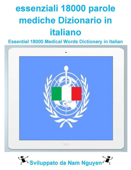 Essential 18000 Medical Words Dictionary in Italian
