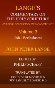 Title: Lange's Commentary, Volume 3, Author: Delmarva Publications