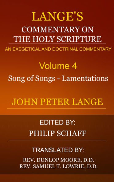 Lange's Commentary, Volume 4