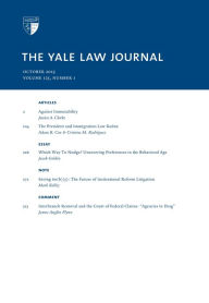 Title: Yale Law Journal: Volume 125, Number 1 - October 2015, Author: Yale Law Journal