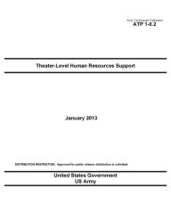 Title: Army Techniques Publication ATP 1-0.2 Theater-Level Human Resources Support January 2013, Author: United States Government US Army