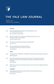 Title: Yale Law Journal: Volume 124, Number 5 - March 2015, Author: Yale Law Journal