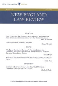 Title: New England Law Review: Volume 49, Number 1 - Fall 2014, Author: New England Law Review
