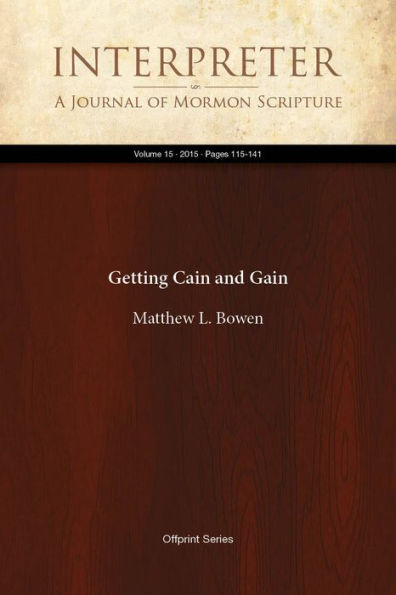 Getting Cain and Gain